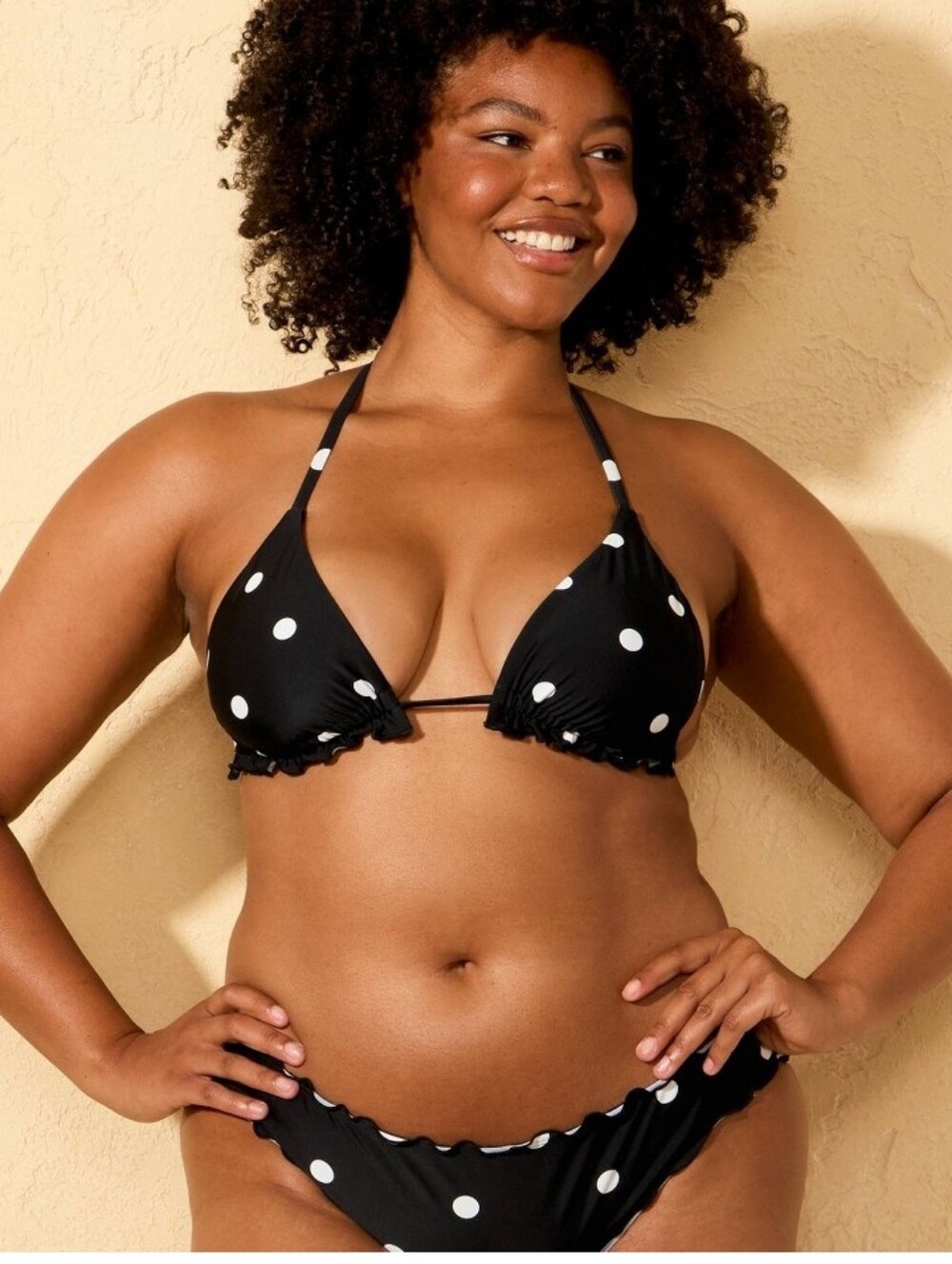 NWT Shade & Shore Polka Dot Ruffle Bikini Set- M or 8/10.